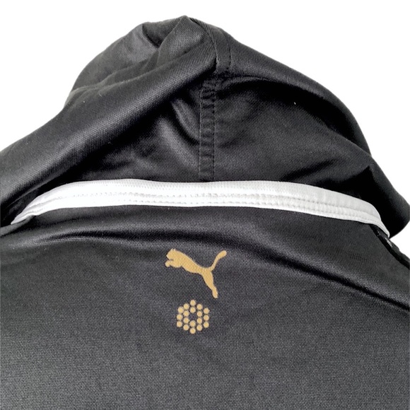 PUMA women’s fitted black white hoodie Zip up - Picture 9 of 15